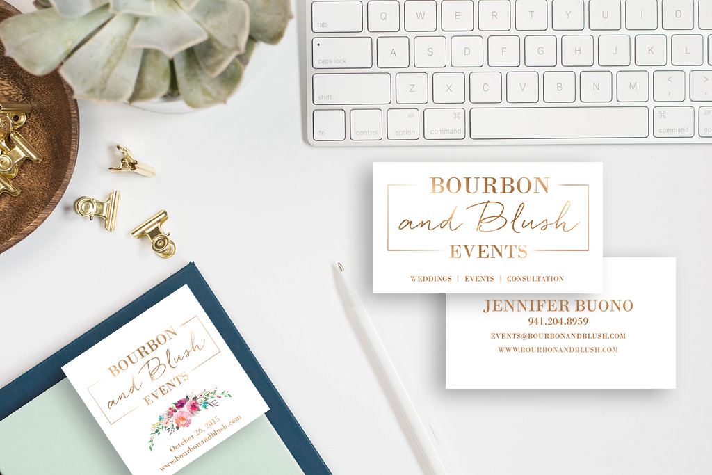 Bourbon & Blush marketing materials