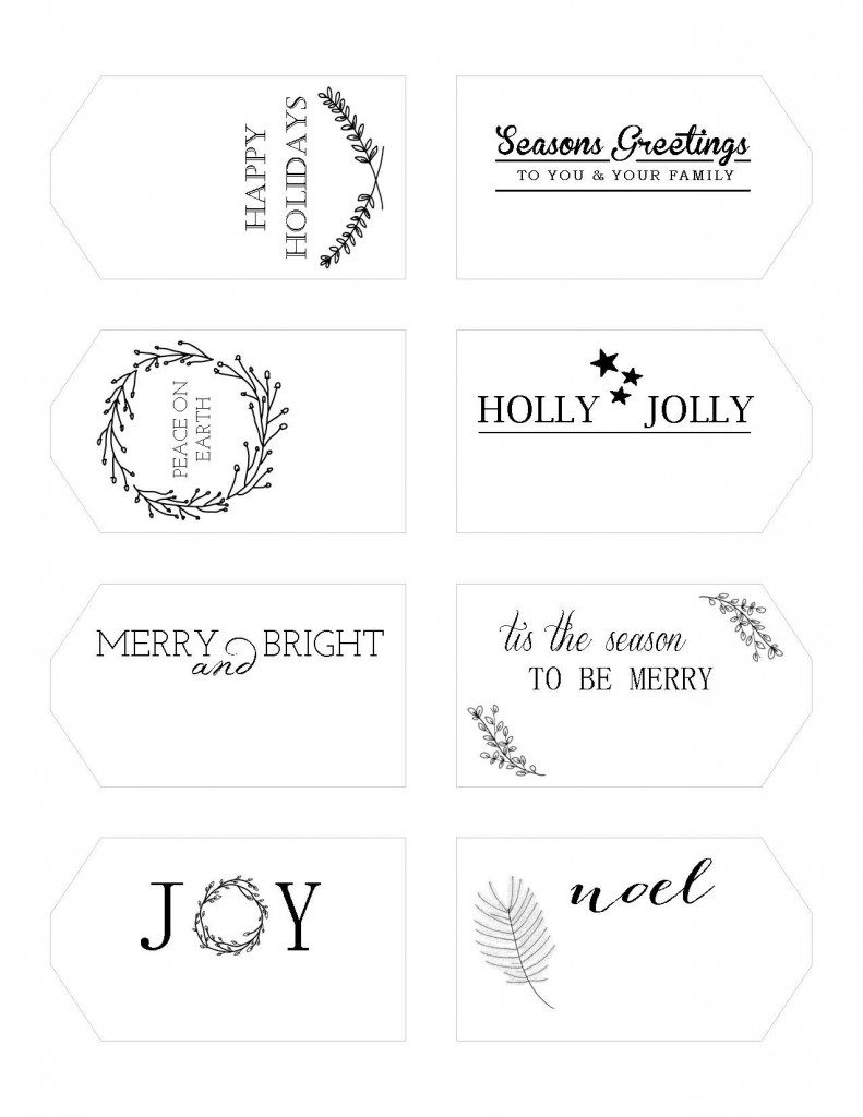 Holiday Gift Tags Printables | Writefully Simple | www.writefullysimple.com